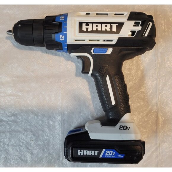 Hart HPDD50 3/8" 20V Cordless Drill with battery - For Parts not working - Picture 1 of 10